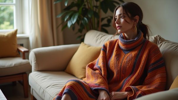 "top 5 ponchos d'intérieur pour femmes : alliez confort et élégance"
