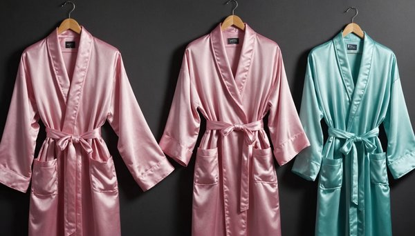 Découvrez la collection tendance de peignoirs satin femme